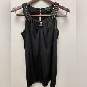 Michel Studio Black Top with Silver Bling Size X